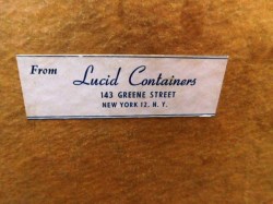 red sliding door hatbox label a